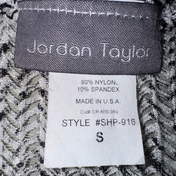 Jordan Taylor A Line cover up Dress Chevron Print 3/4 sleeve V Neck size Small - Picture 6 of 10